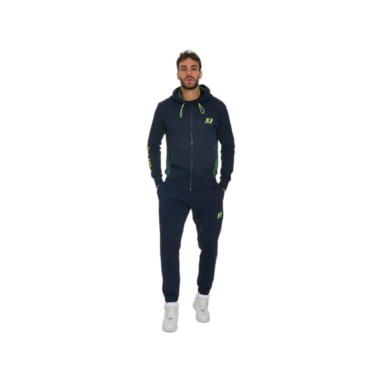 Pantalone Inghilterra Blu e Giallo Fluo