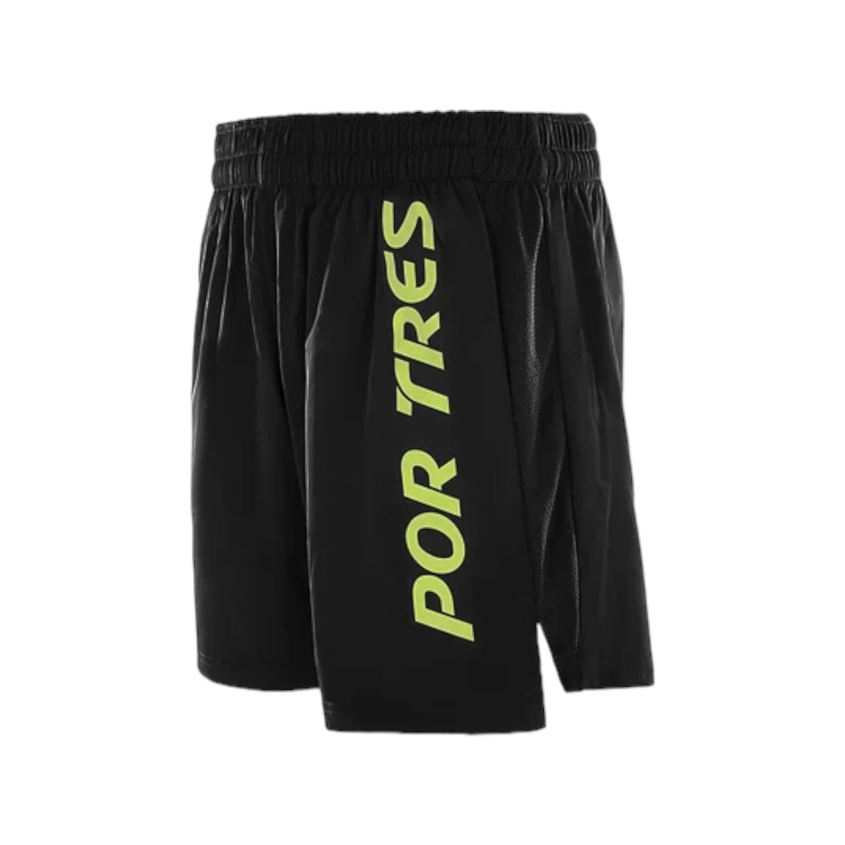 Pantaloncino Barcellona Uomo Nero logo Fluo