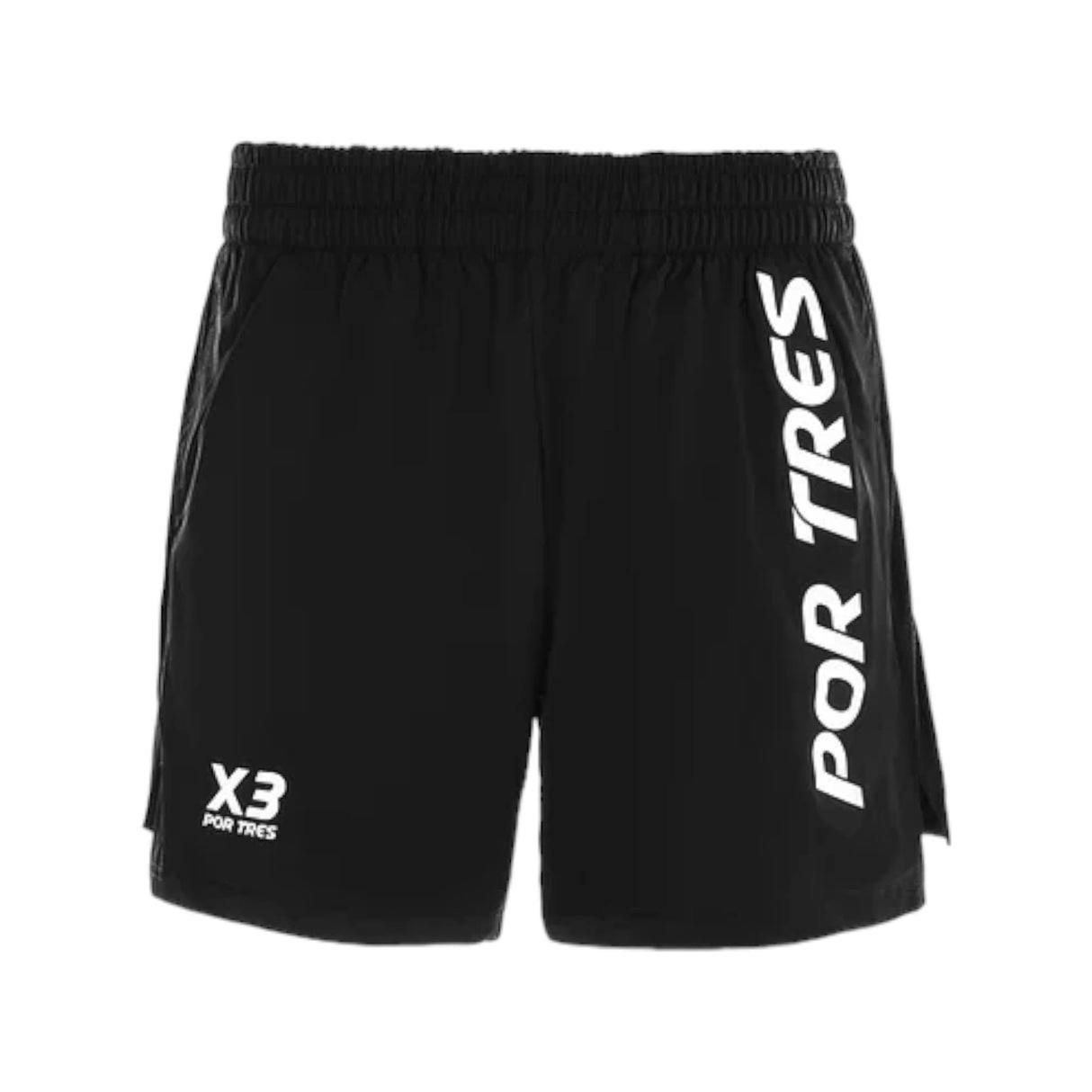 Pantaloncino Barcellona Uomo Nero logo Bianco