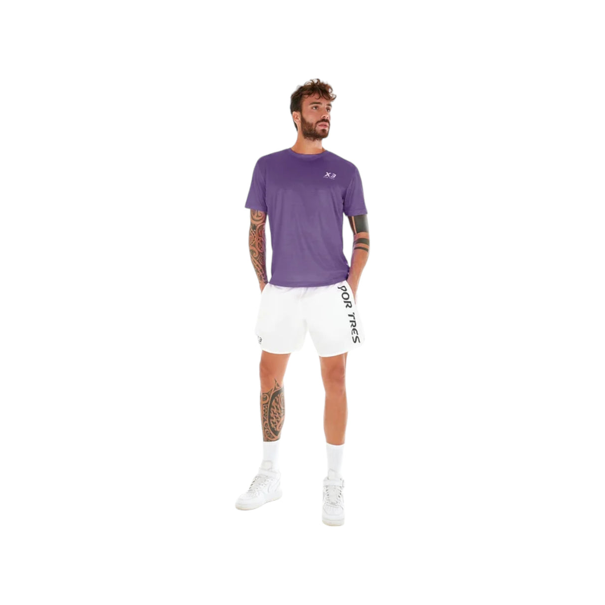 T-shirt Madrid Uomo Viola