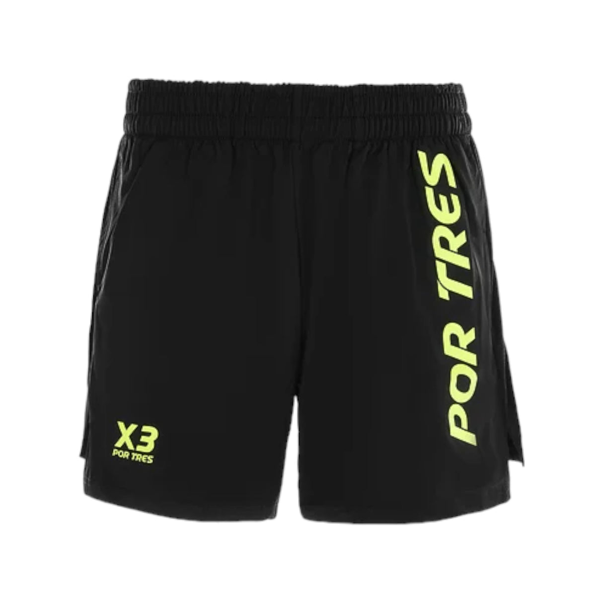 Pantaloncino Barcellona Uomo Nero logo Fluo