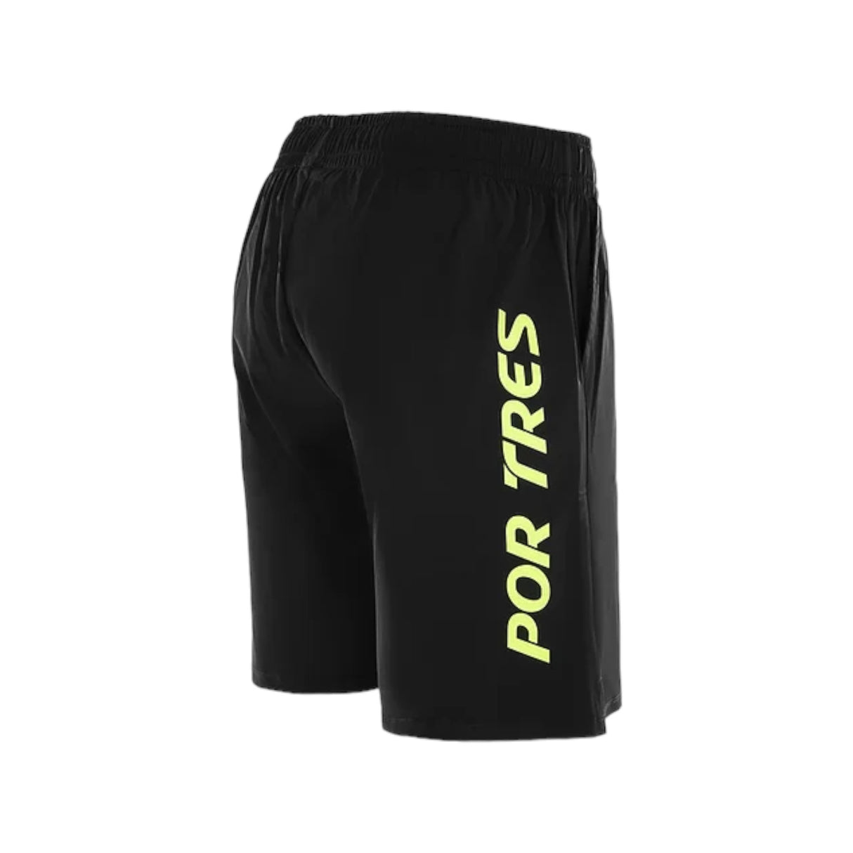 Pantaloncino La Nucia Uomo Nero logo Fluo