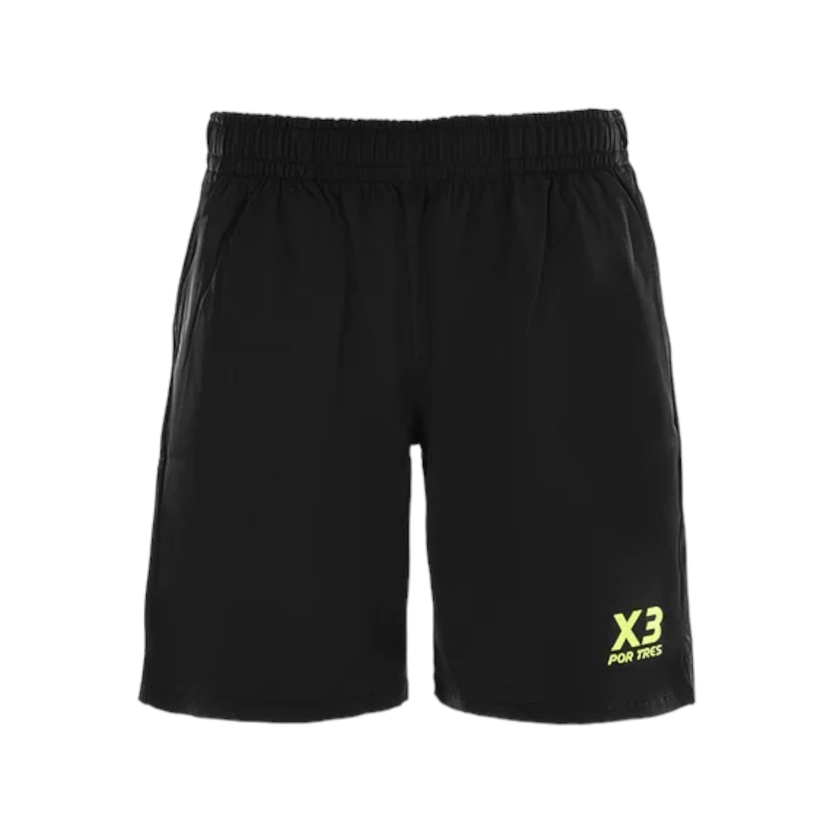 Pantaloncino La Nucia Uomo Nero logo Fluo