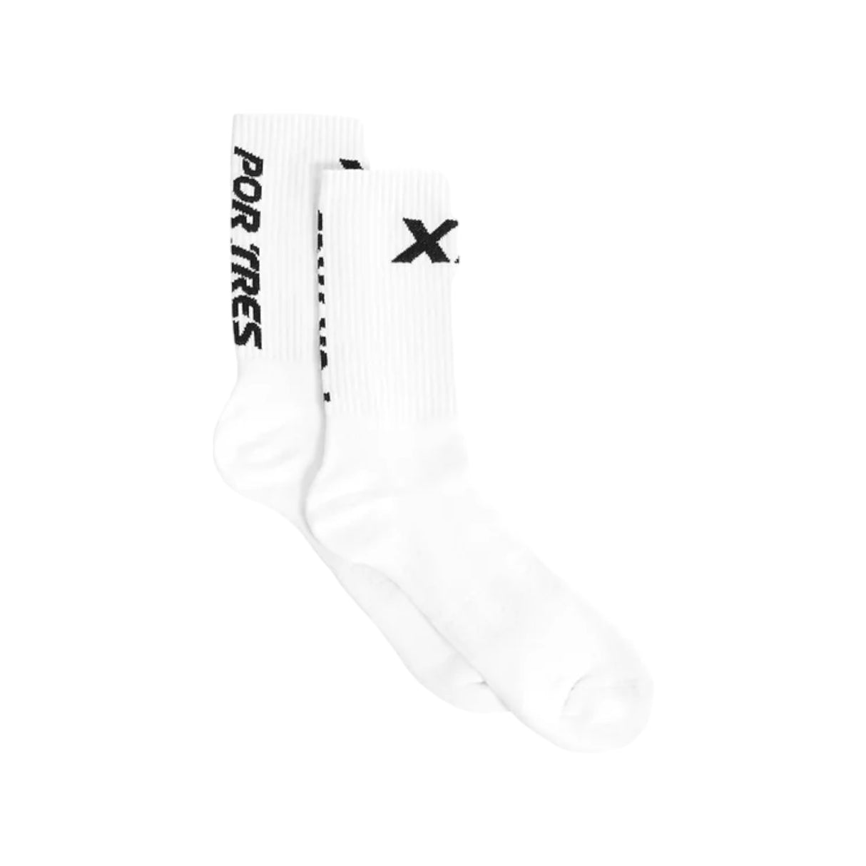 Calze lunghe Bianche con scritta Nera