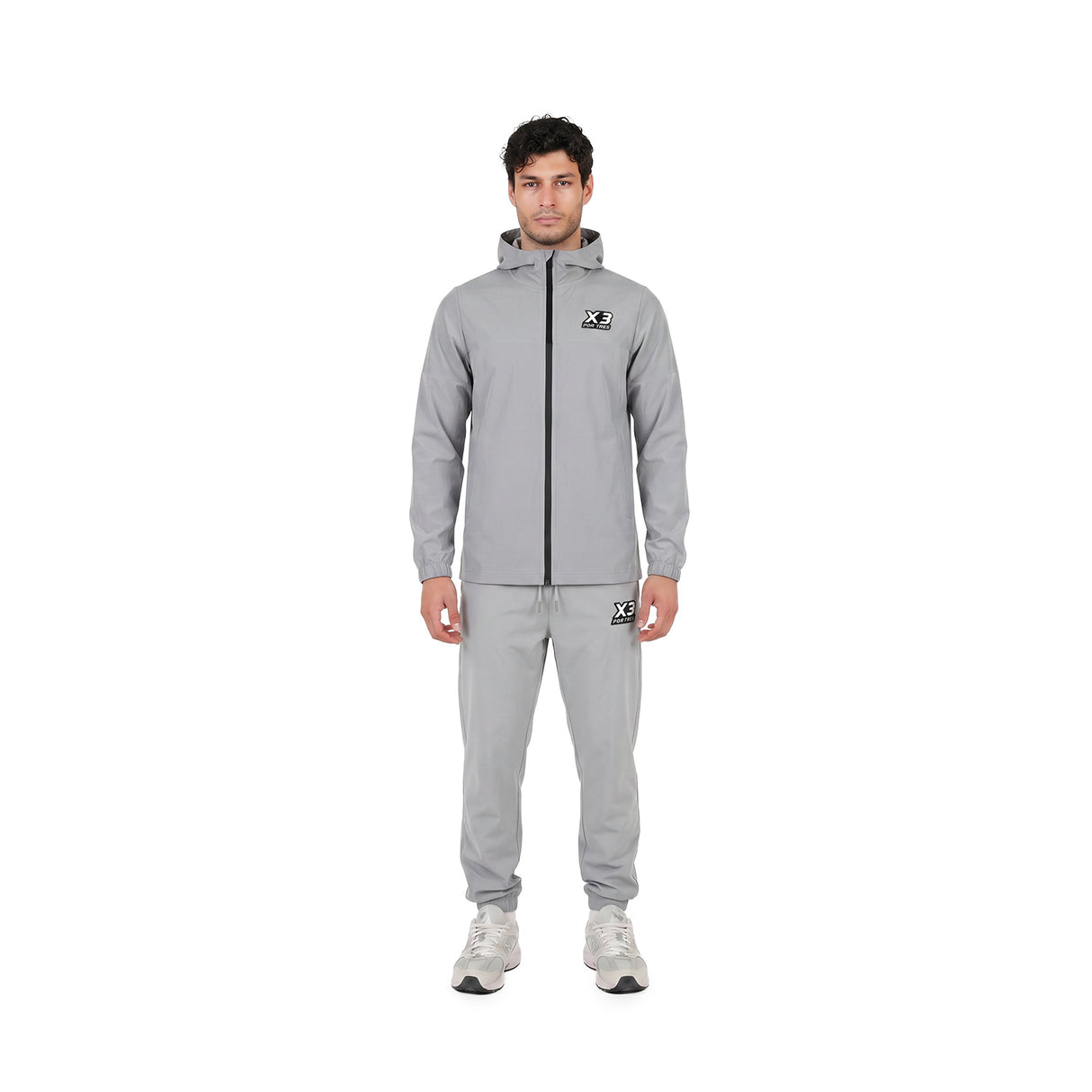 ALABAMA Grigio - giacca full zip in nylon - mid season