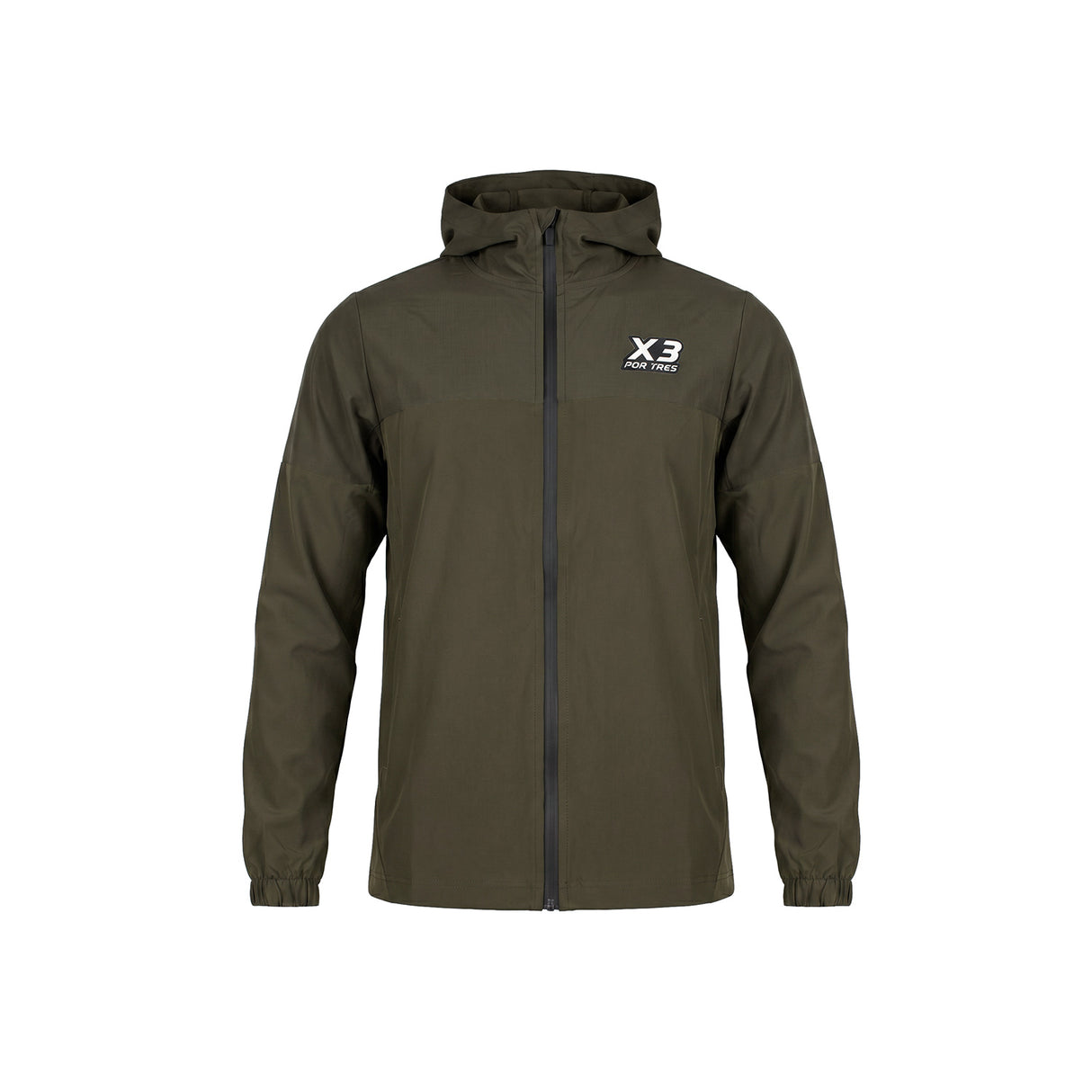 ALABAMA Verde militare- giacca full zip in nylon- mid season