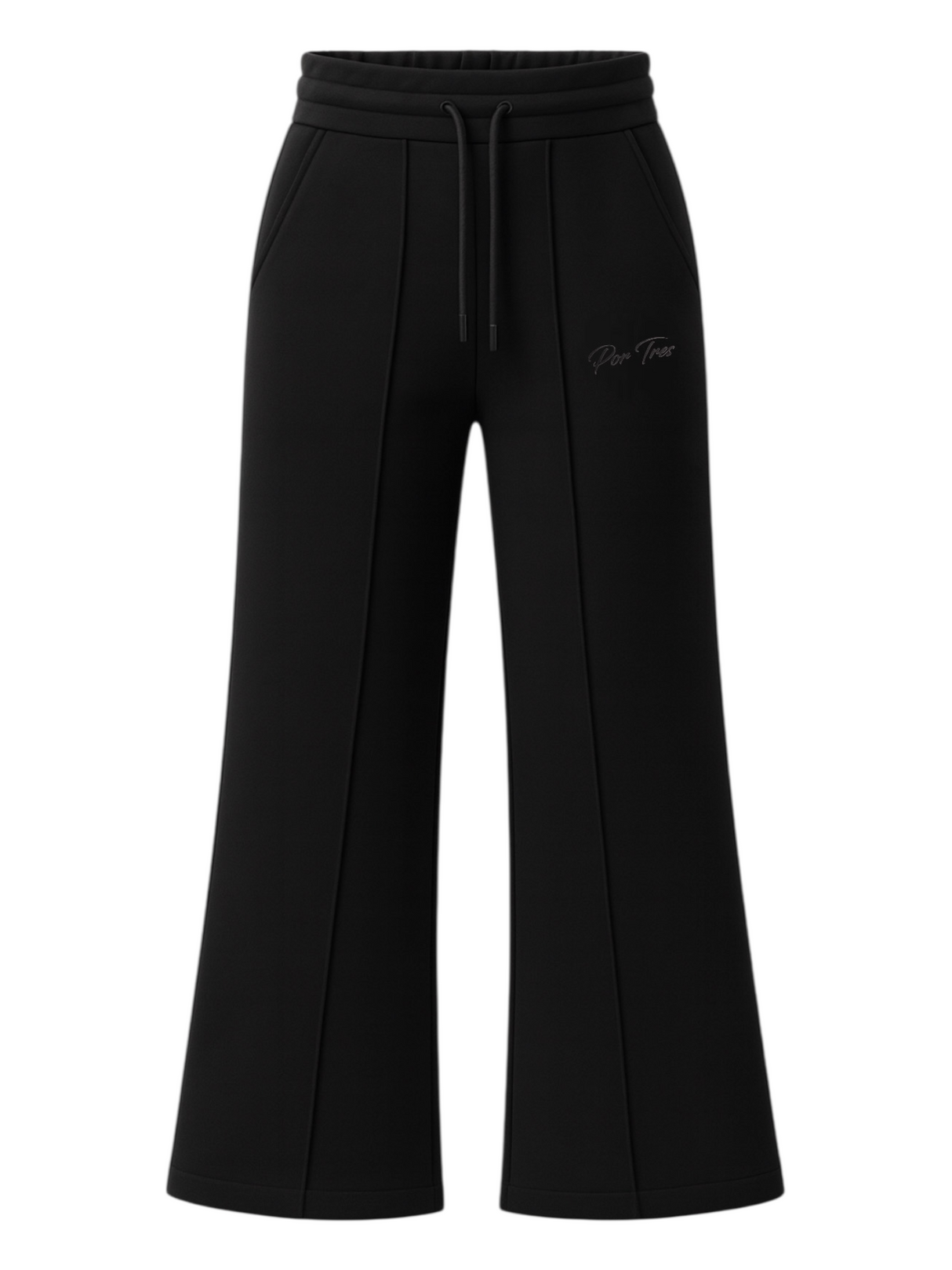 Pantalone donna X3 Por Tres Alberta – modello felpa a zampa nero