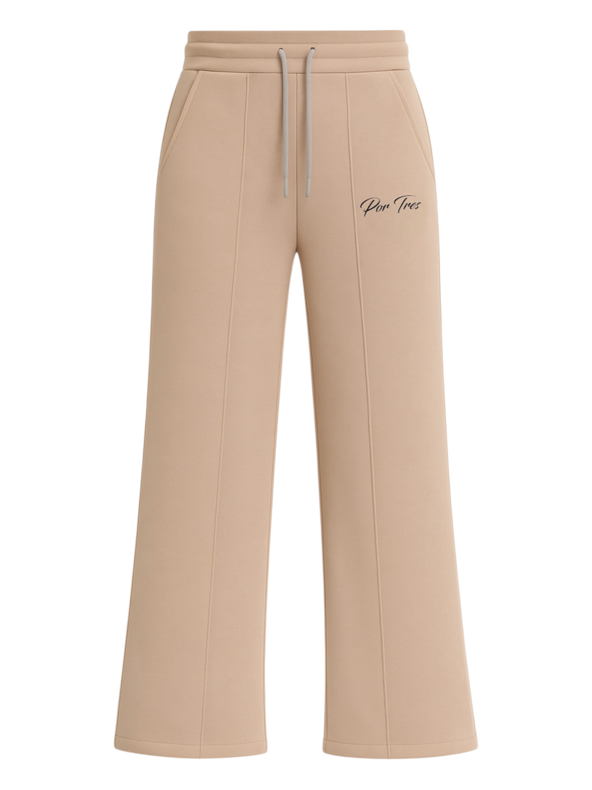 Pantalone donna X3 Por Tres Alberta – modello felpa a zampa beige