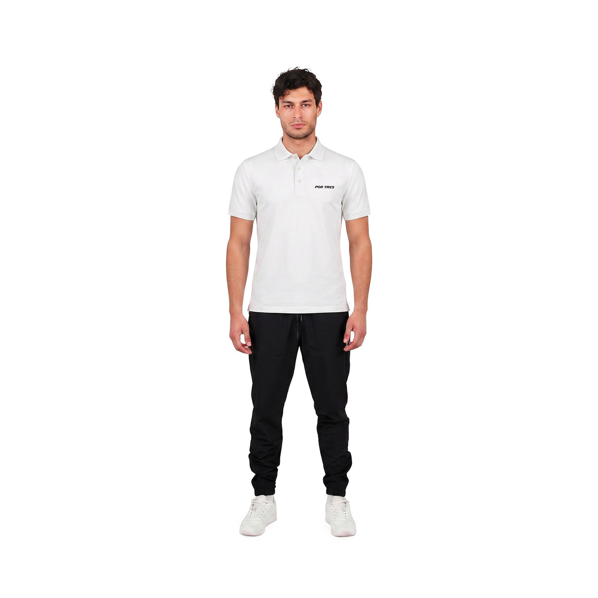CORSICA Polo unisex bianco in cotone