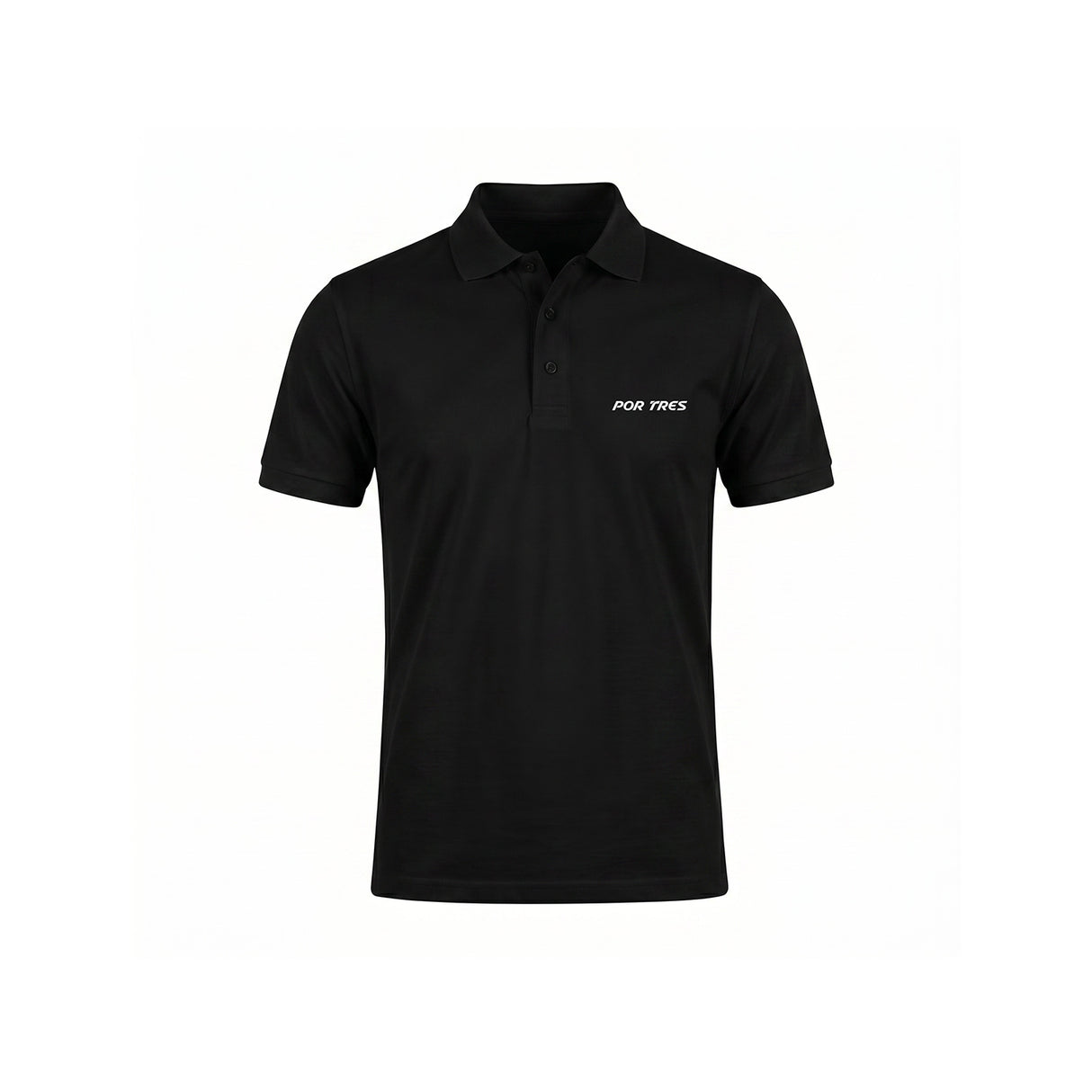 CORSICA Polo unisex nero in cotone