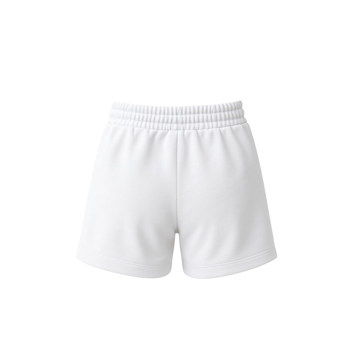 Pantaloncino Cuba Donna Bianco con Logo Nero