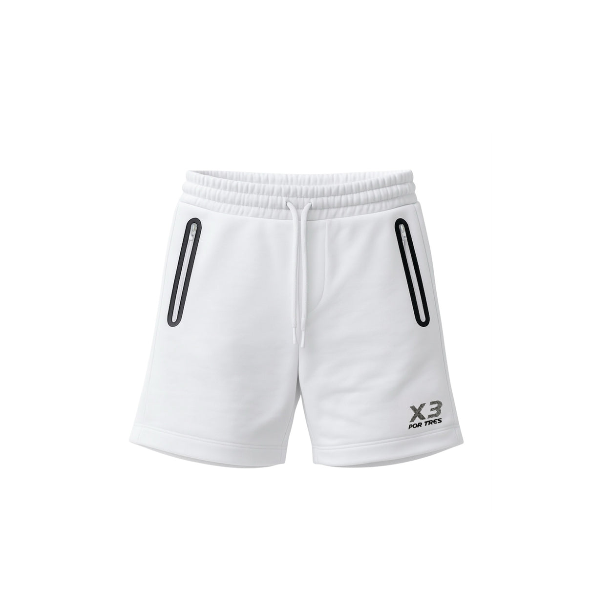 Pantaloncino Cuba Donna Bianco con Logo Nero