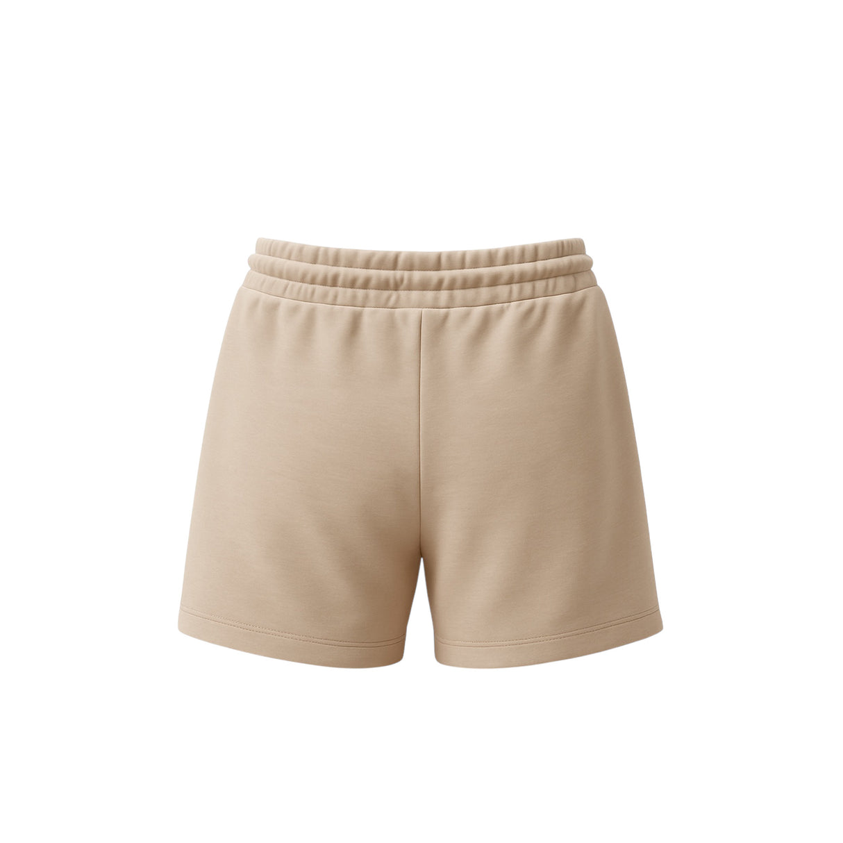 Pantaloncino Cuba Donna Sabbia con Logo Nero