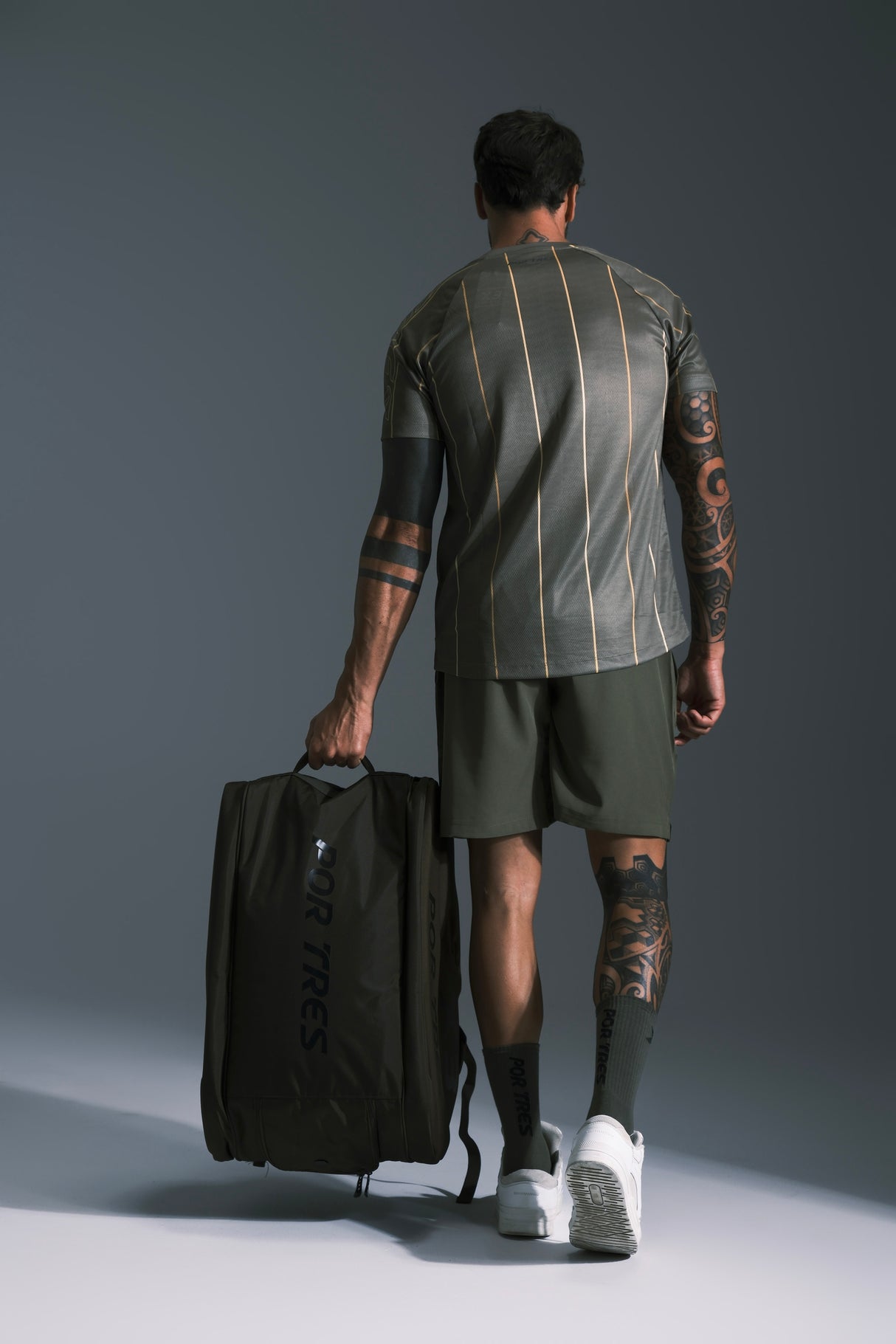 T-shirt Boston verde militare