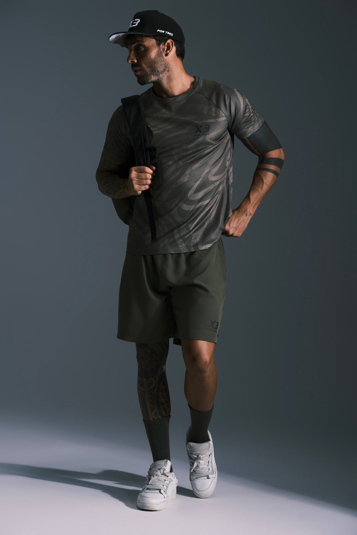 T-shirt Detroit verde militare