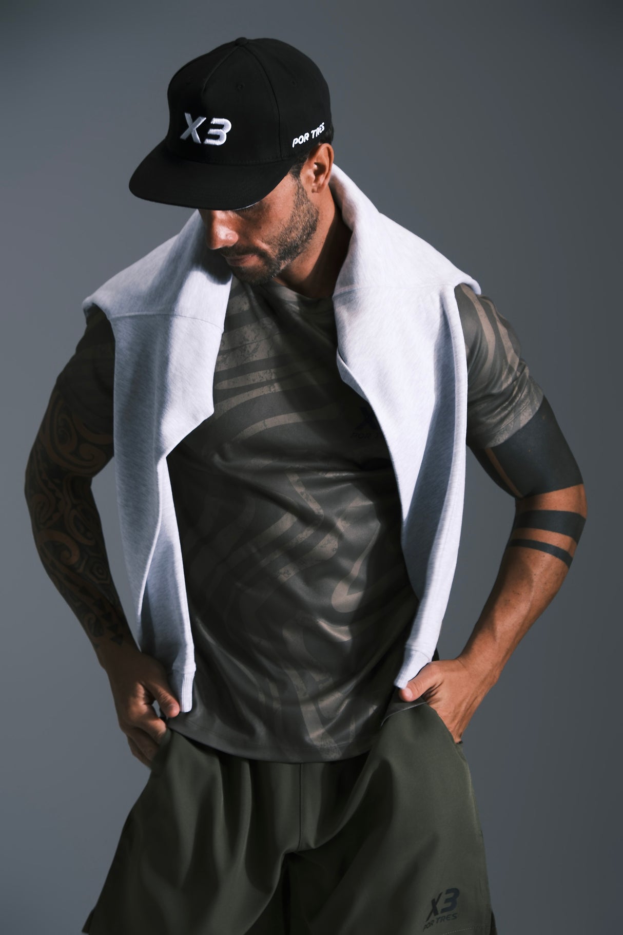 T-shirt Detroit verde militare