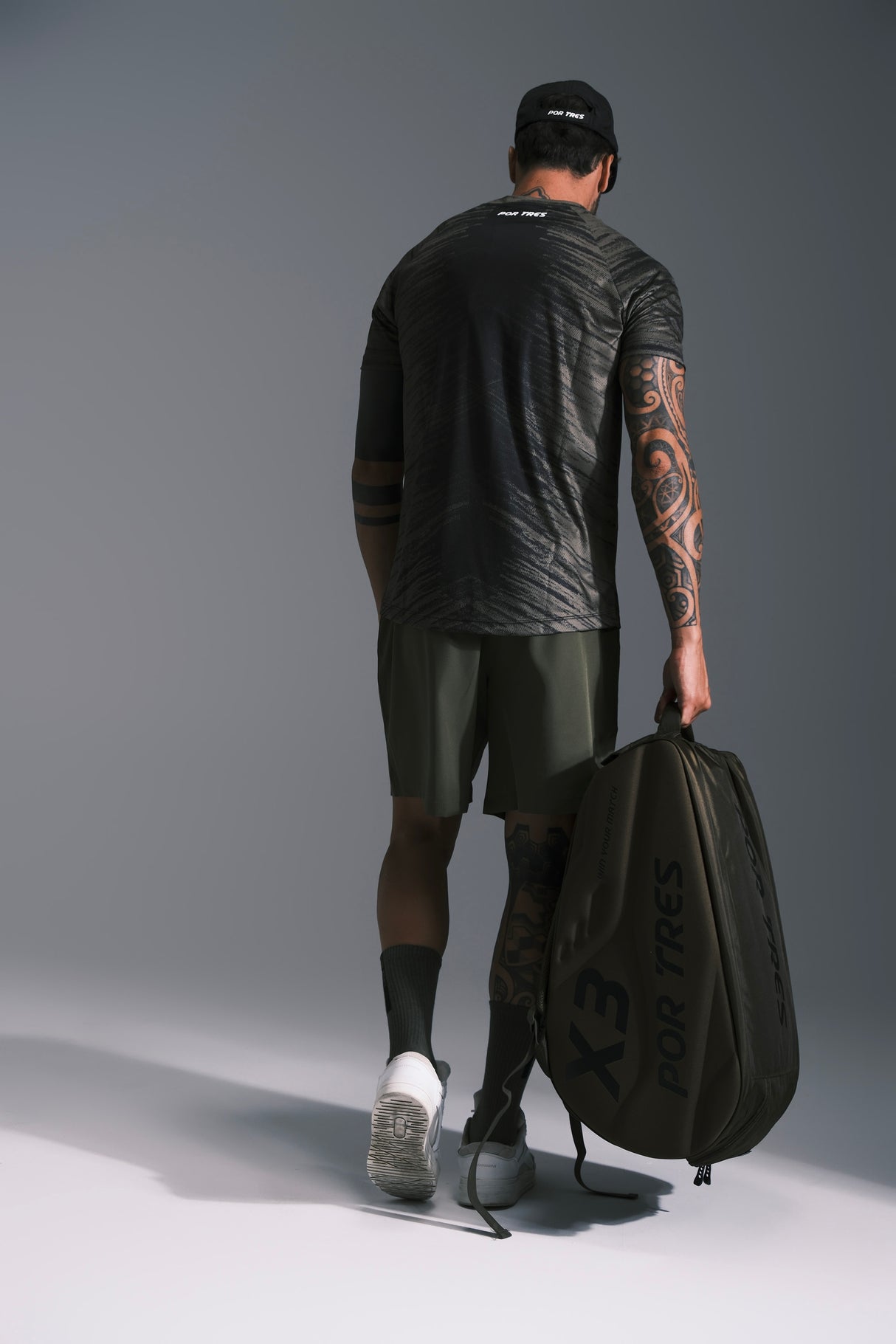 Borsone Padel Verde Militare