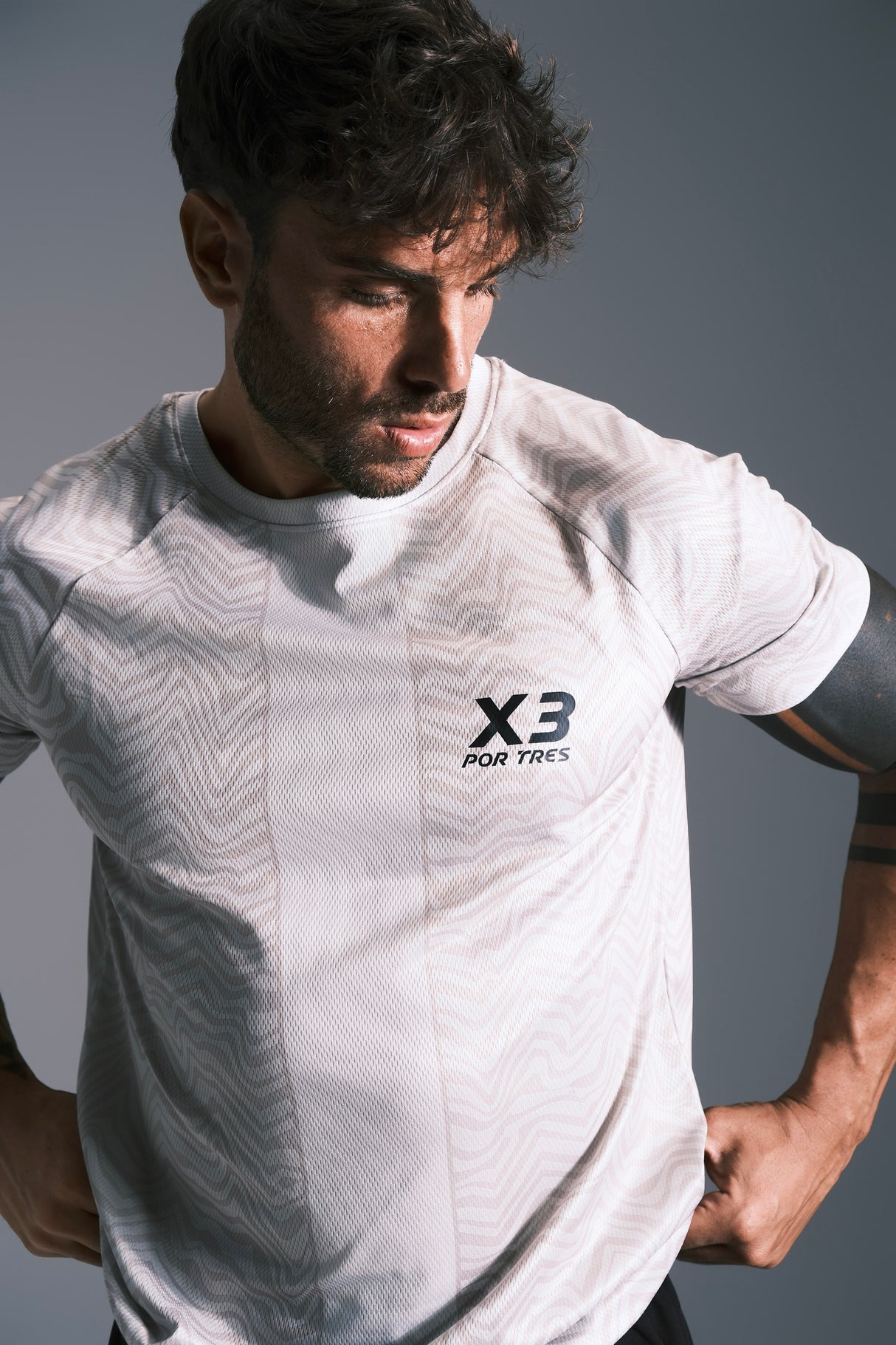 T-shirt Casablanca Uomo Beige