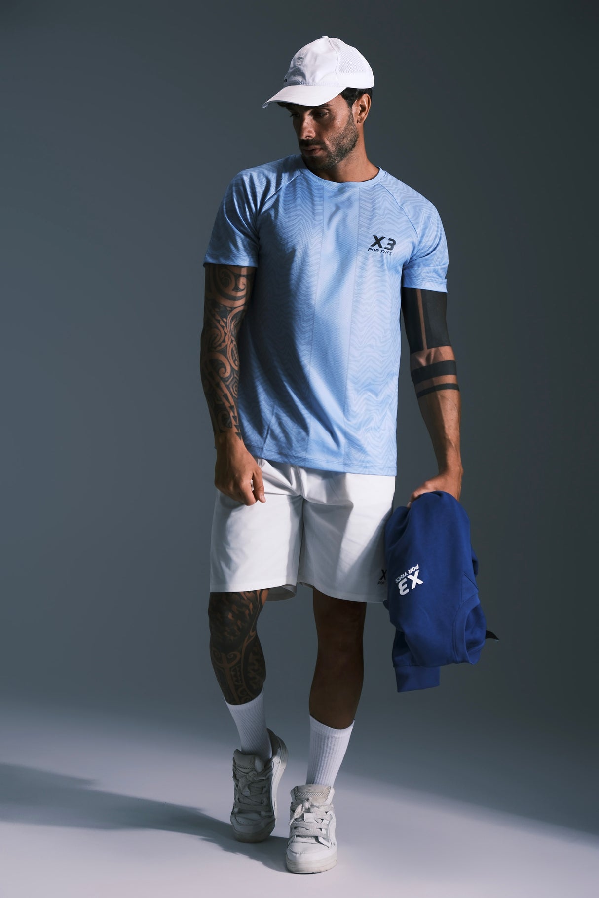 T-shirt Casablanca Uomo Azzurro