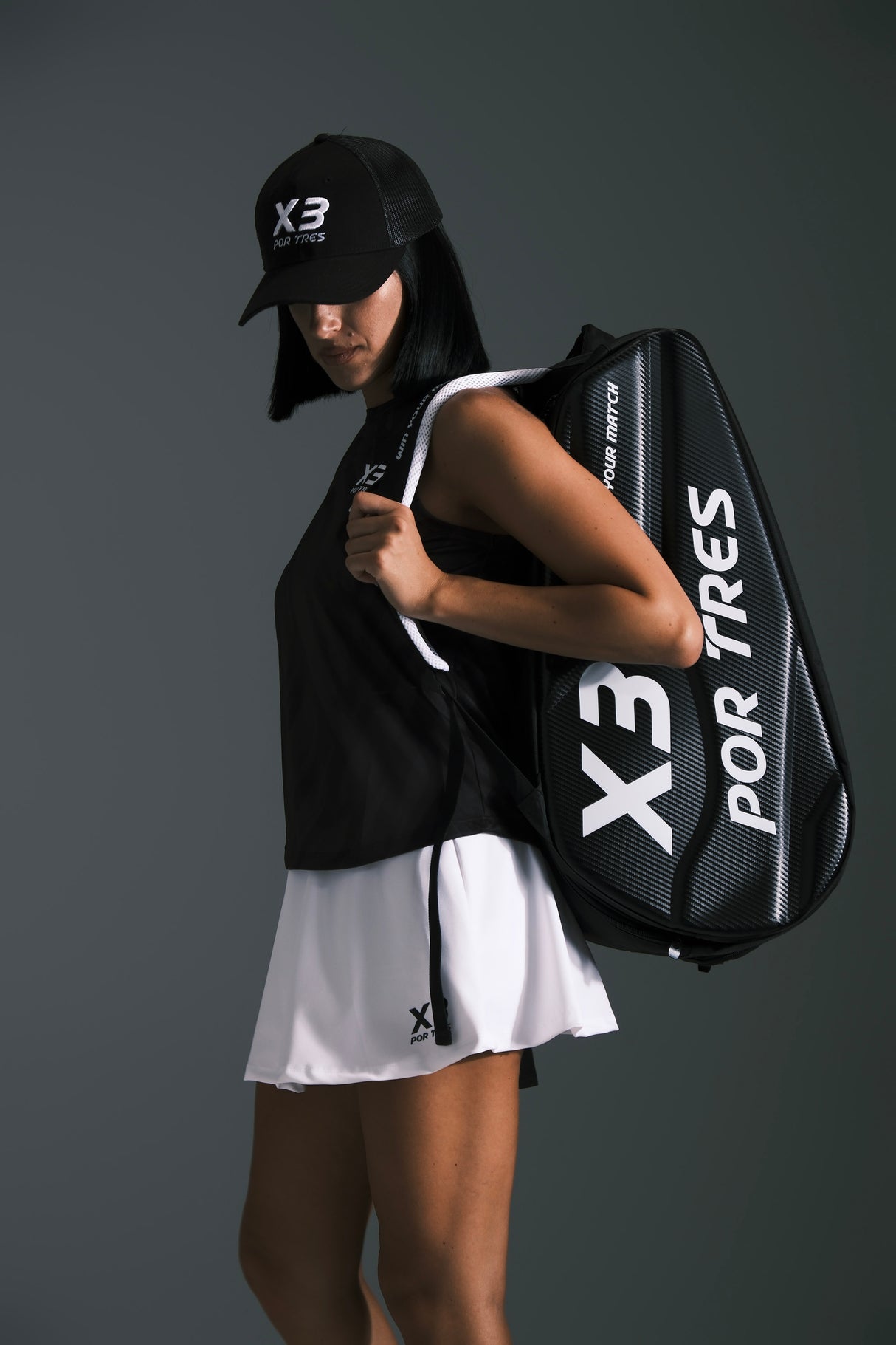 Borsone Padel Nero e Bianco