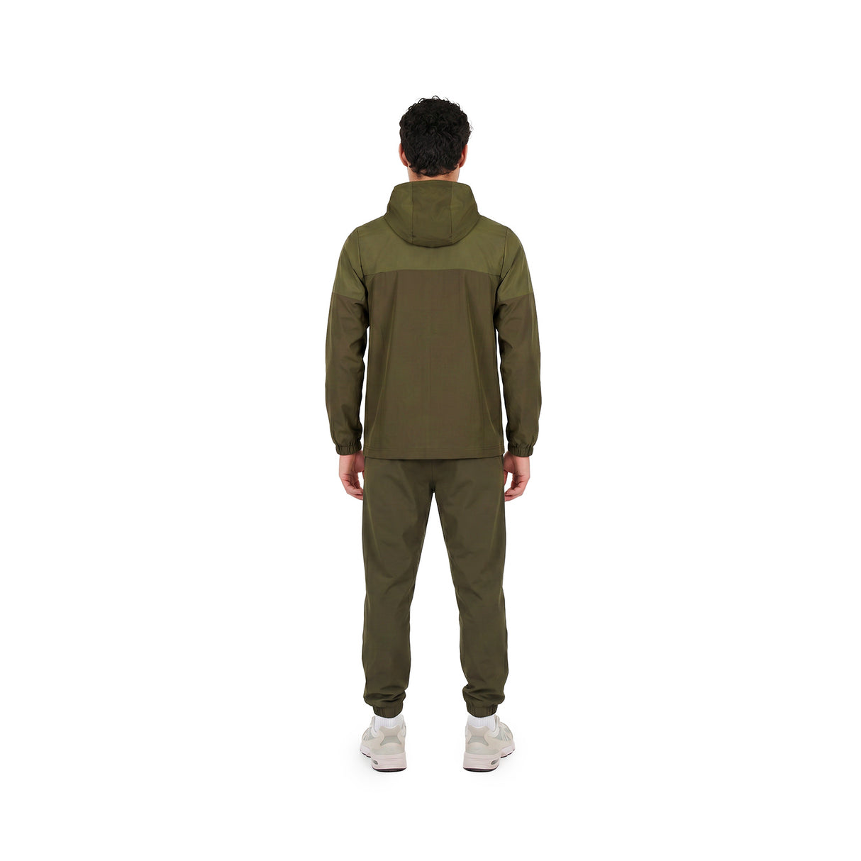 GEORGIA Verde Militare- Pantalone in nylon con zip alle caviglie- mid season