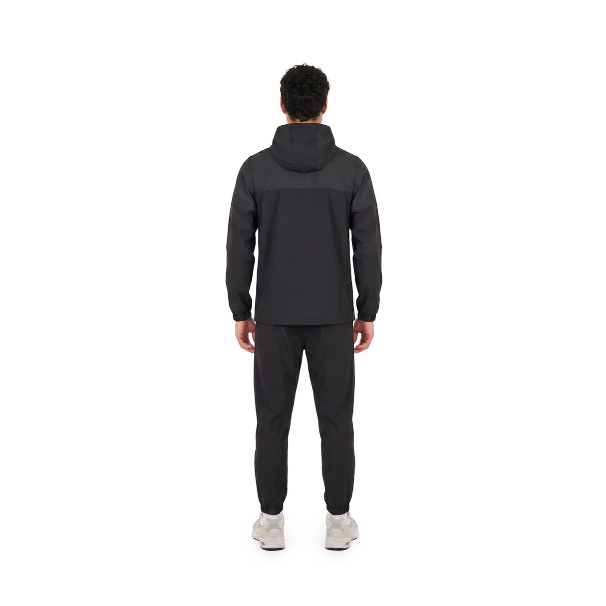 GEORGIA Nero- Pantalone in nylon con zip alle caviglie- mid season