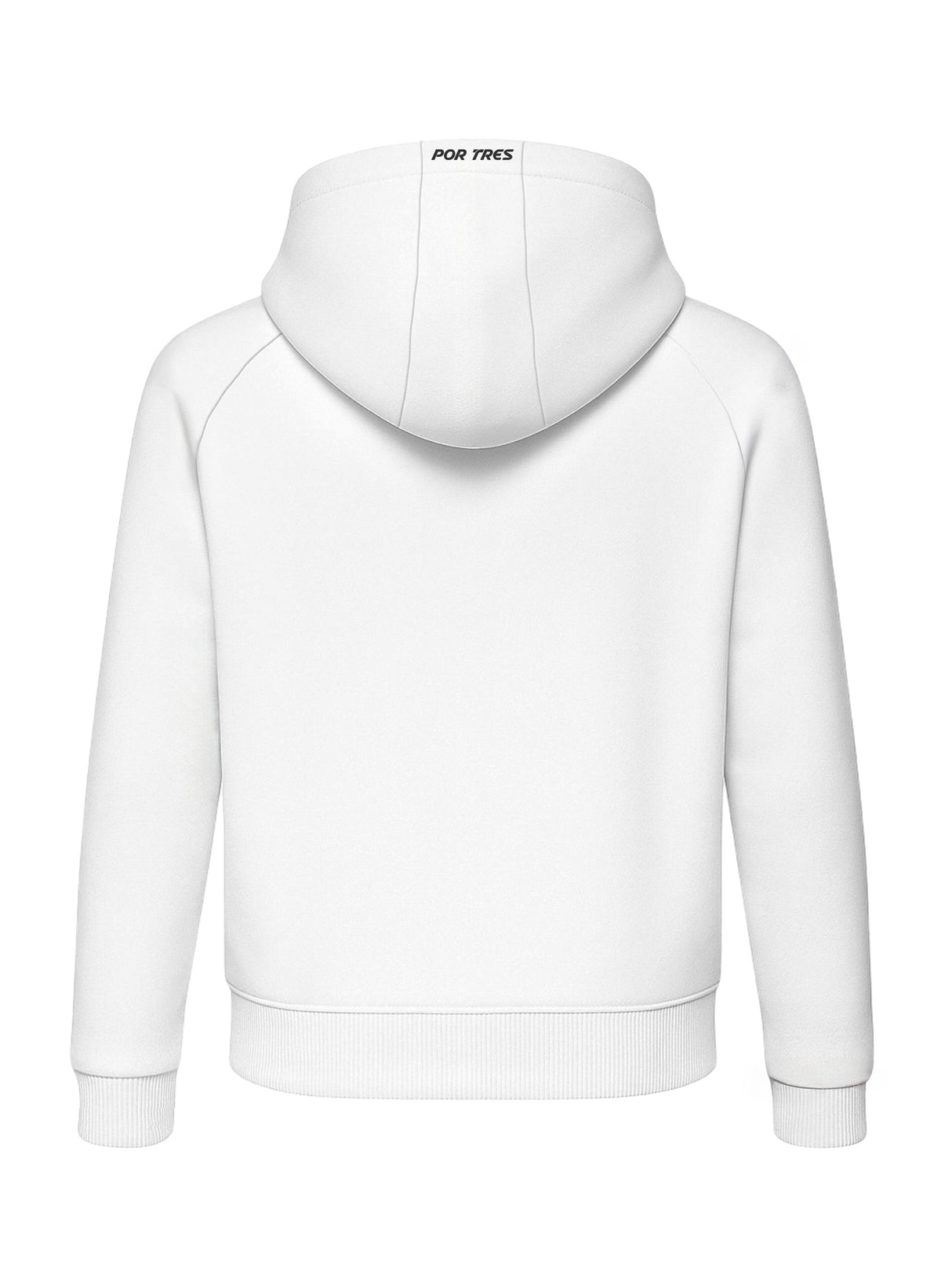 Felpa full zip con cappuccio Huston Bianca