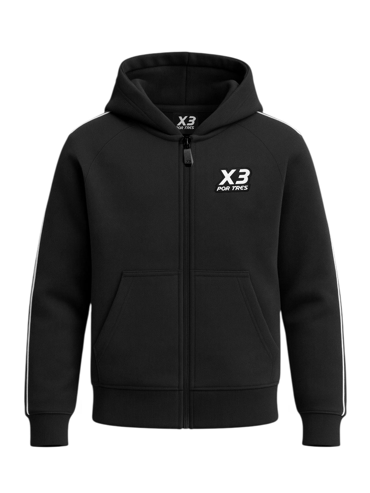 Felpa full zip con cappuccio Huston Nera