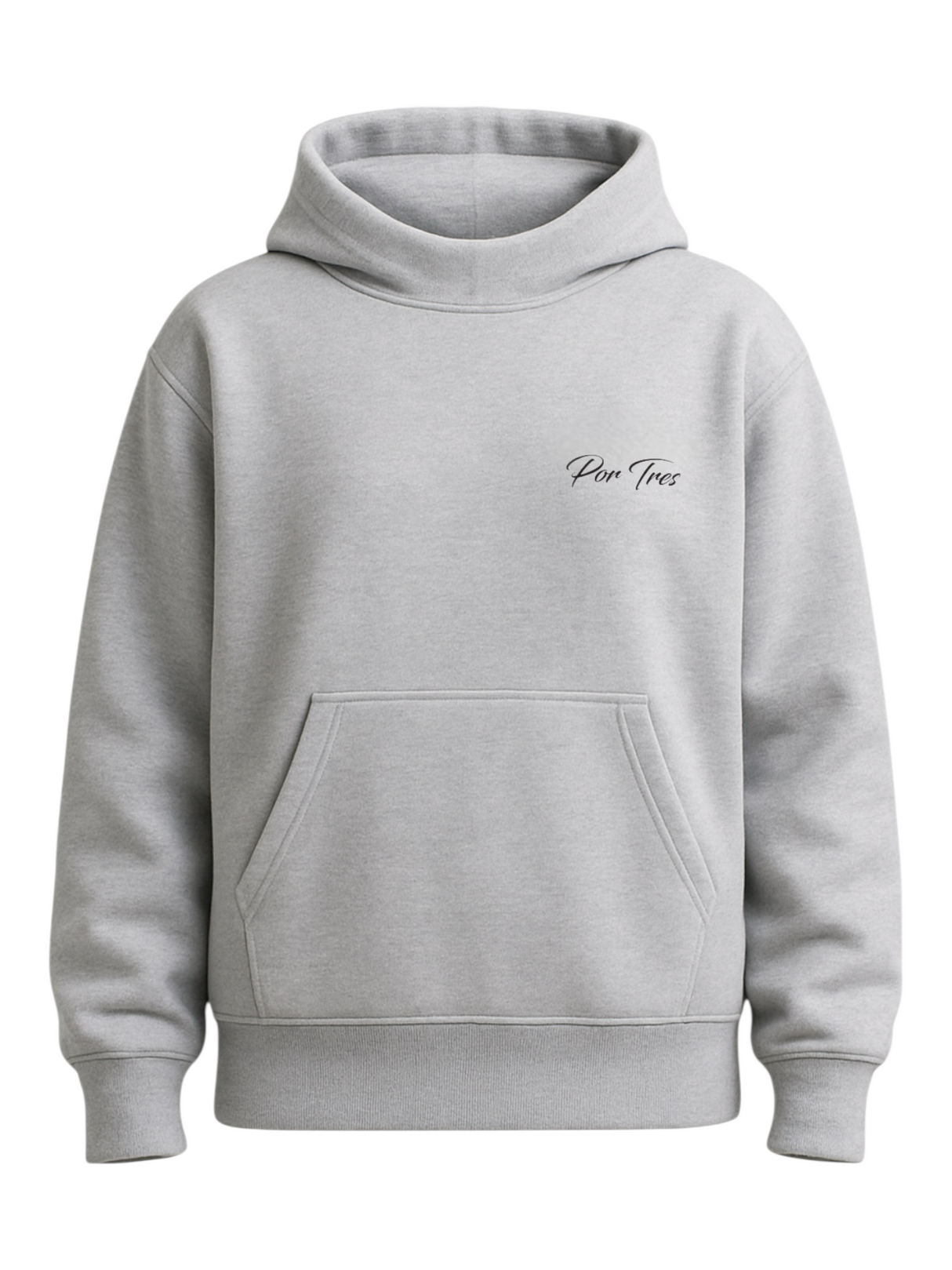Felpa grigia donna Montreal X3 Por Tres – con cappuccio e tasca