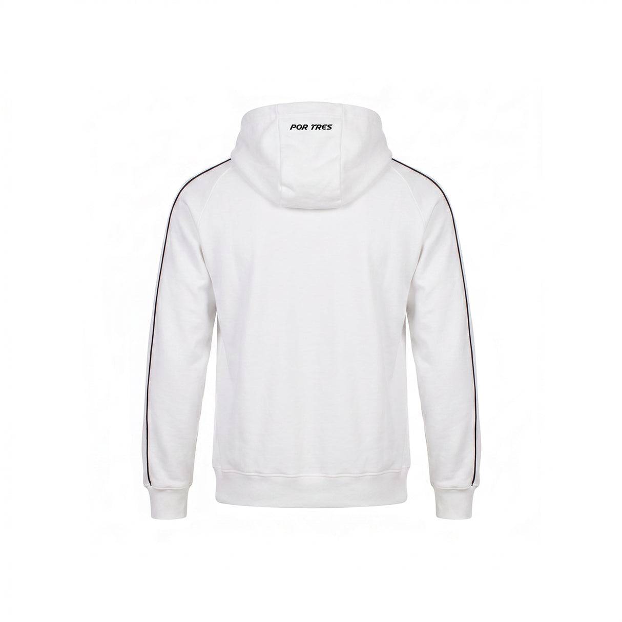 NEVADA Bianco - Felpa full zip in cotone caldo