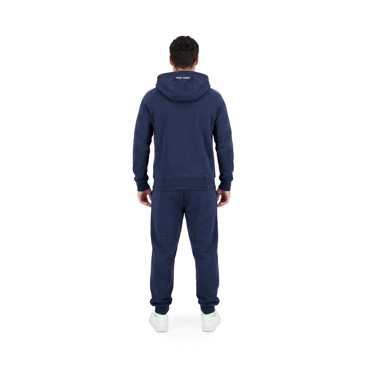 NEVADA Blu - Felpa full zip in cotone caldo