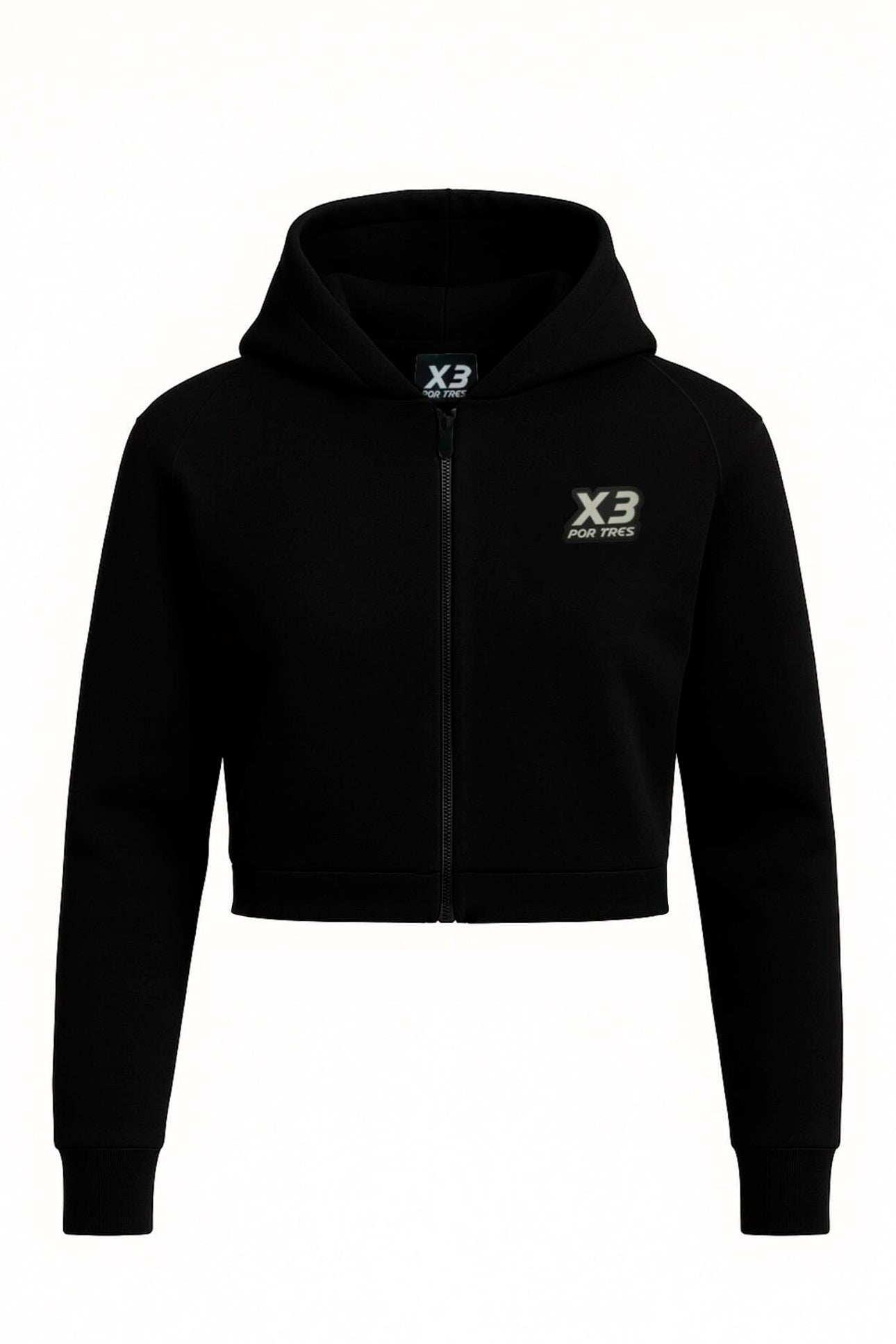 Felpa crop donna Ontario con cappuccio