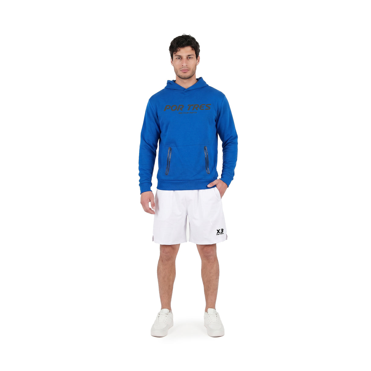 PERU' Royal - Felpa in cotone mid season con marsupio