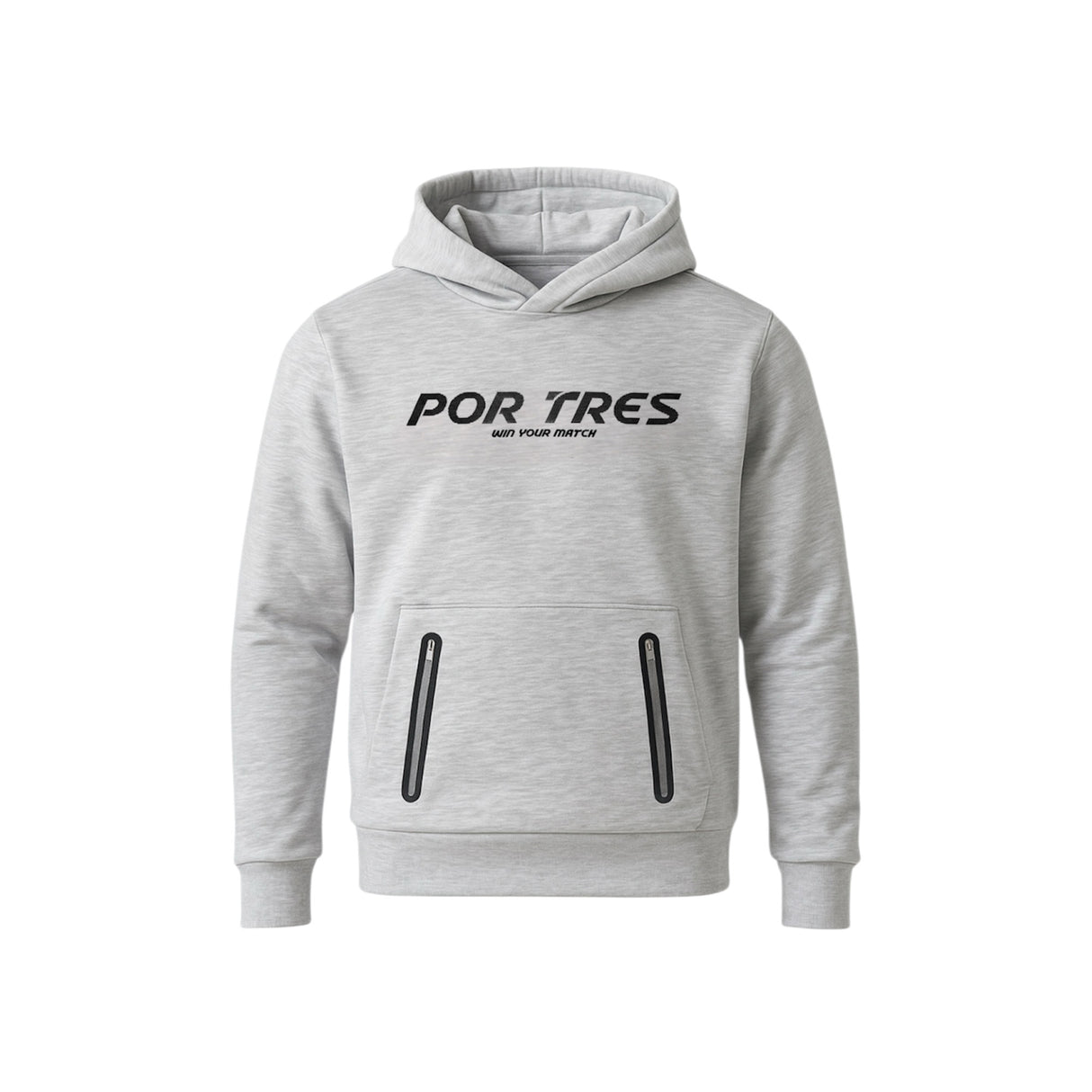 Felpa Peru' Unisex Grigia con logo Nero