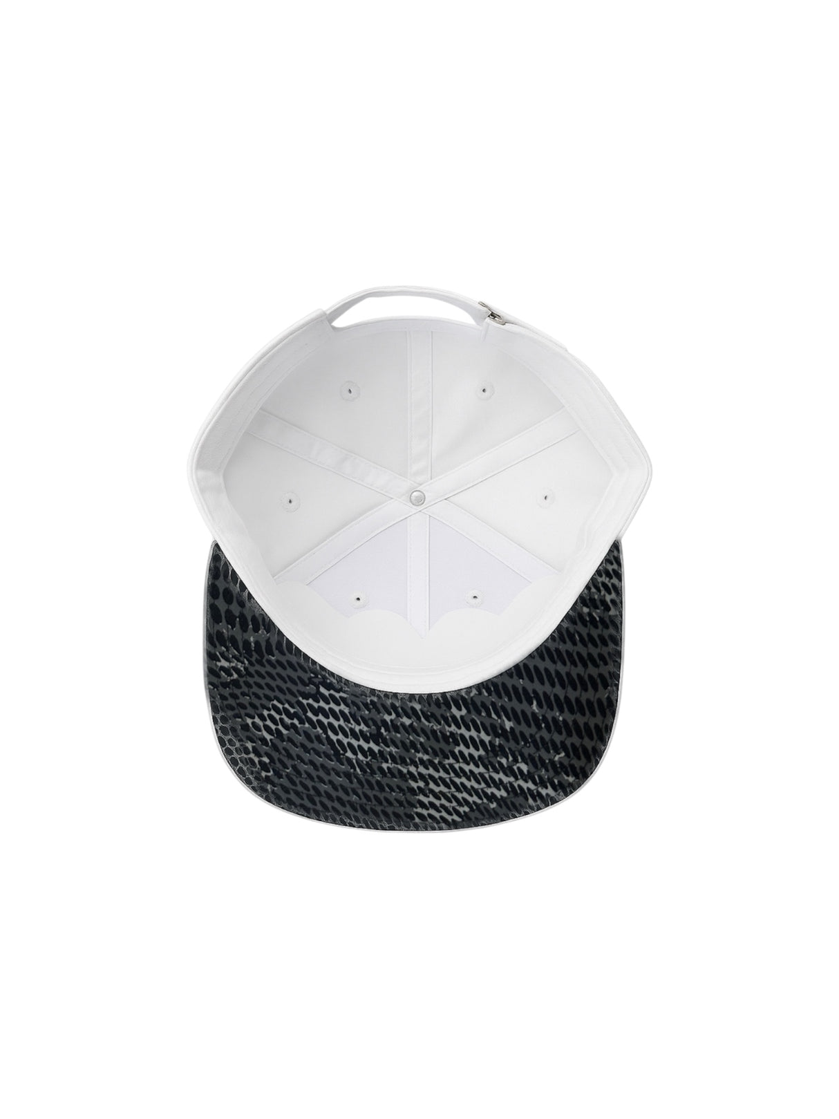 Cappellino con visiera larga bianco