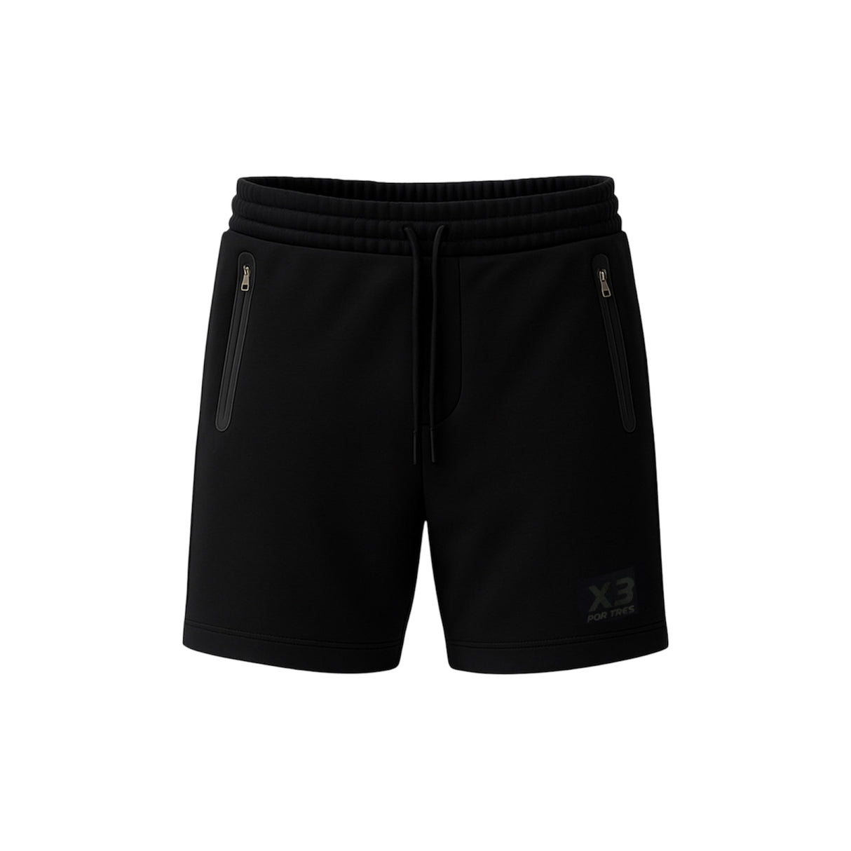 Pantaloncino Porto Rico Uomo Nero con logo Nero 100% Cotone