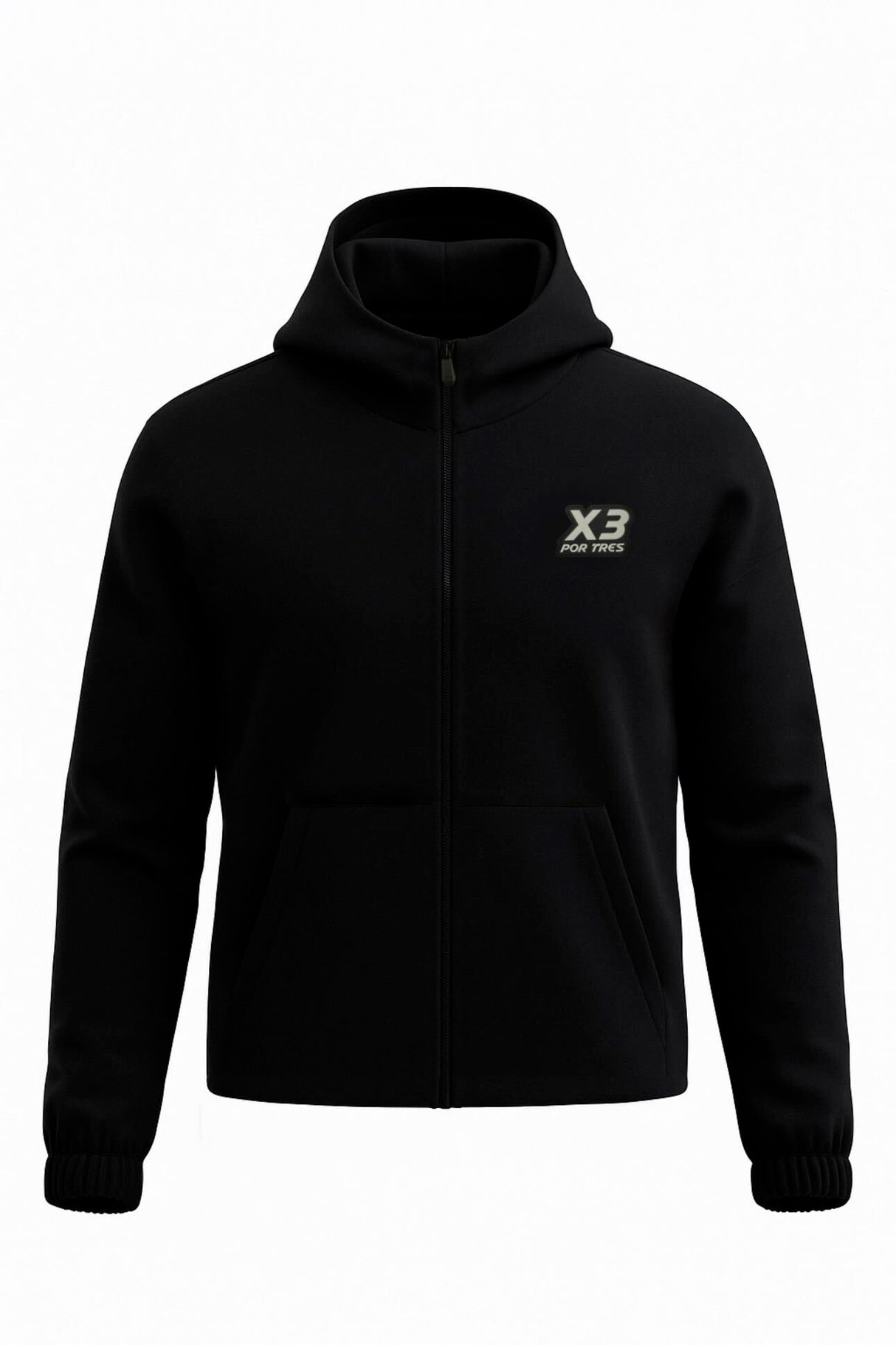 Felpa donna Quebec con cappuccio e zip – X3 Por Tres