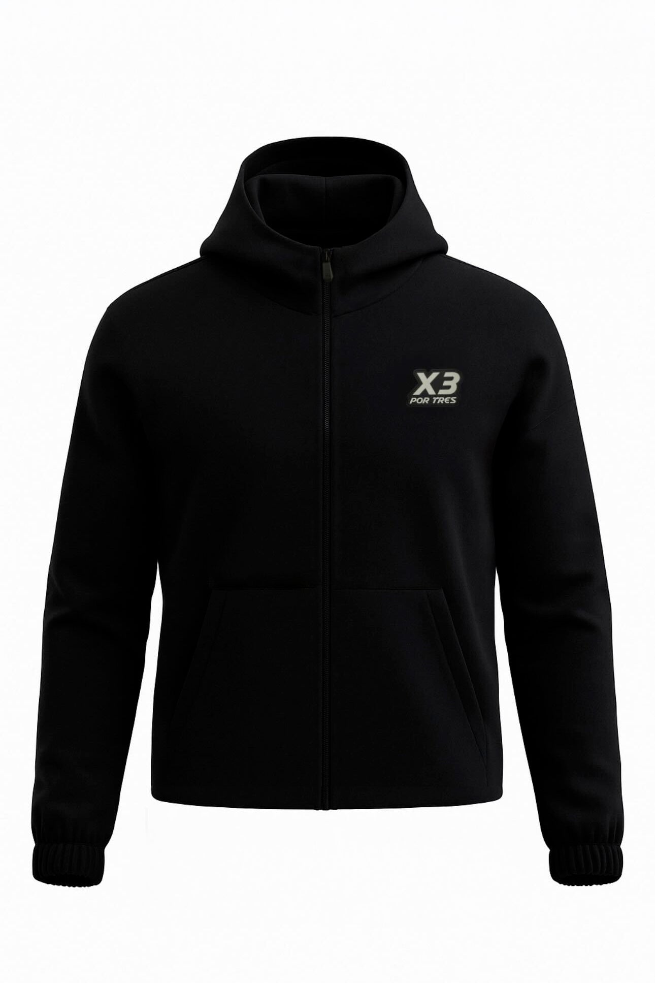 Felpa donna Quebec con cappuccio e zip – X3 Por Tres