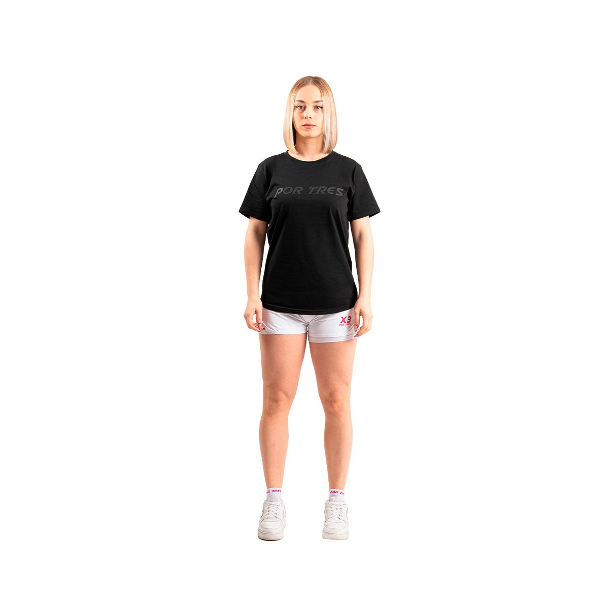 Pantaloncino Rome Donna Bianco Fucsia