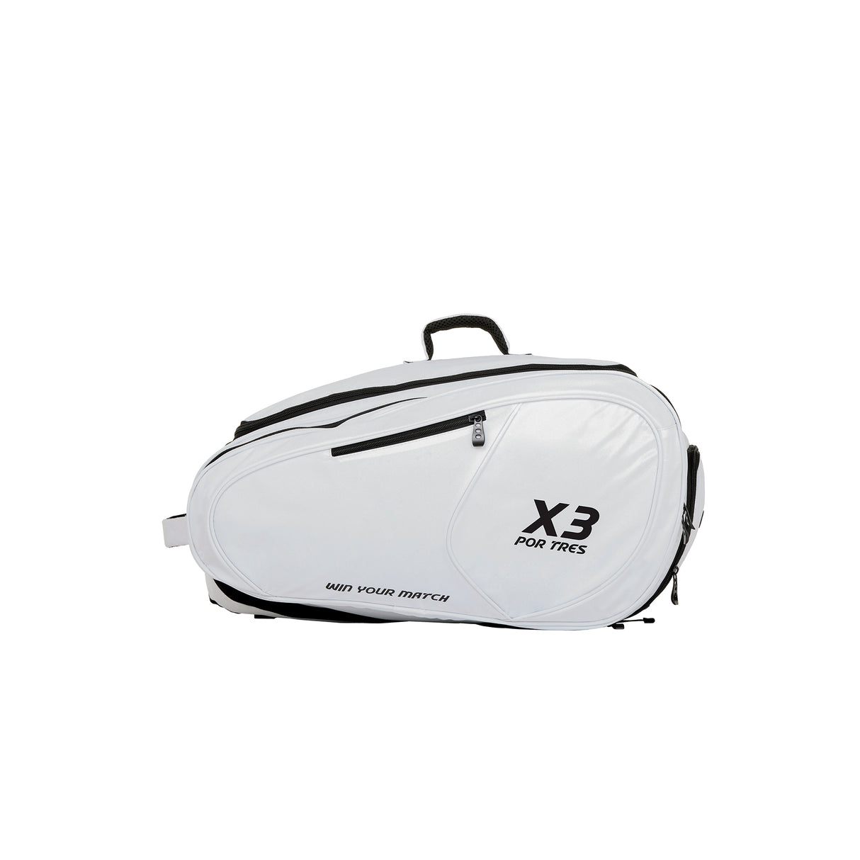 Borsone bianco e logo nero Bahia