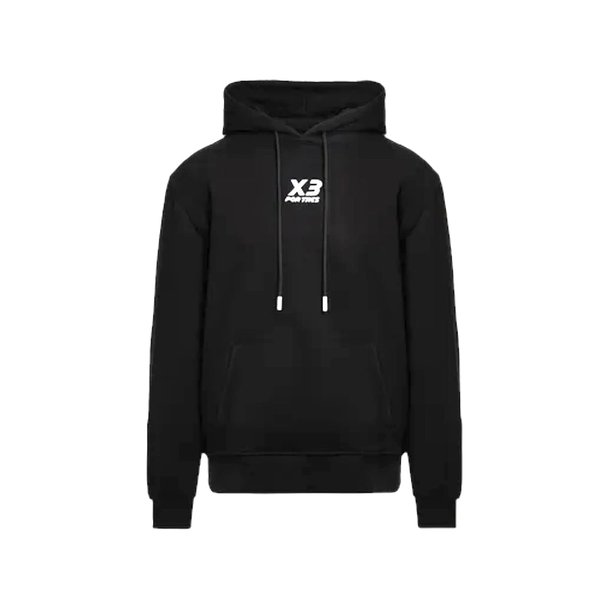 Niger nero- felpa in cotone caldo con cappuccio