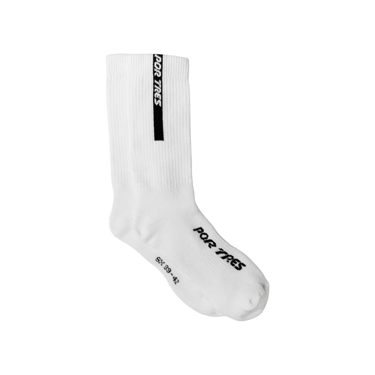 Calze lunghe Bianche con Logo Nero 100% Cotone