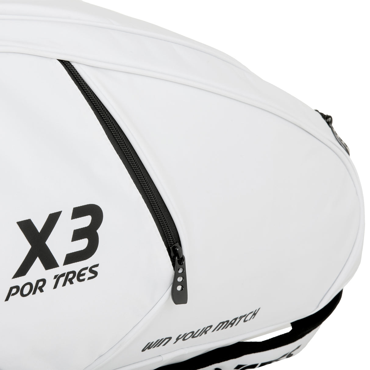 Borsone bianco e logo nero Bahia