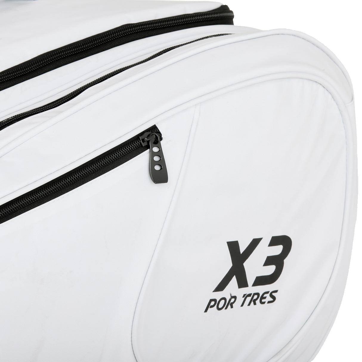 Borsone bianco e logo nero Bahia