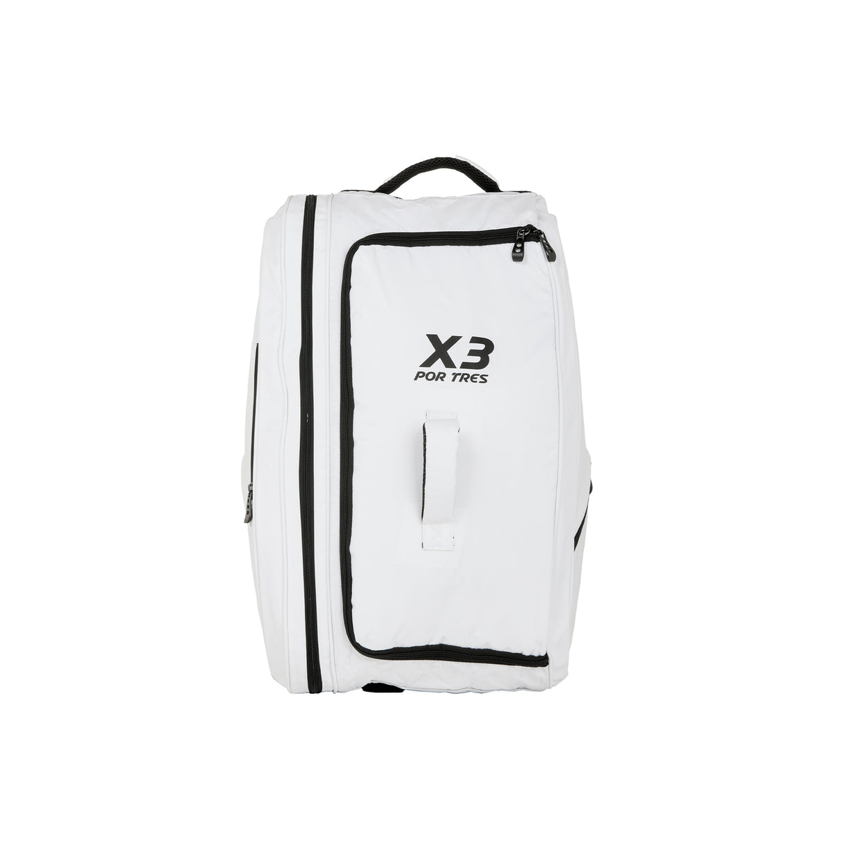 Borsone bianco e logo nero Bahia