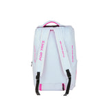 Borsone bianco logo fucsia Bahia