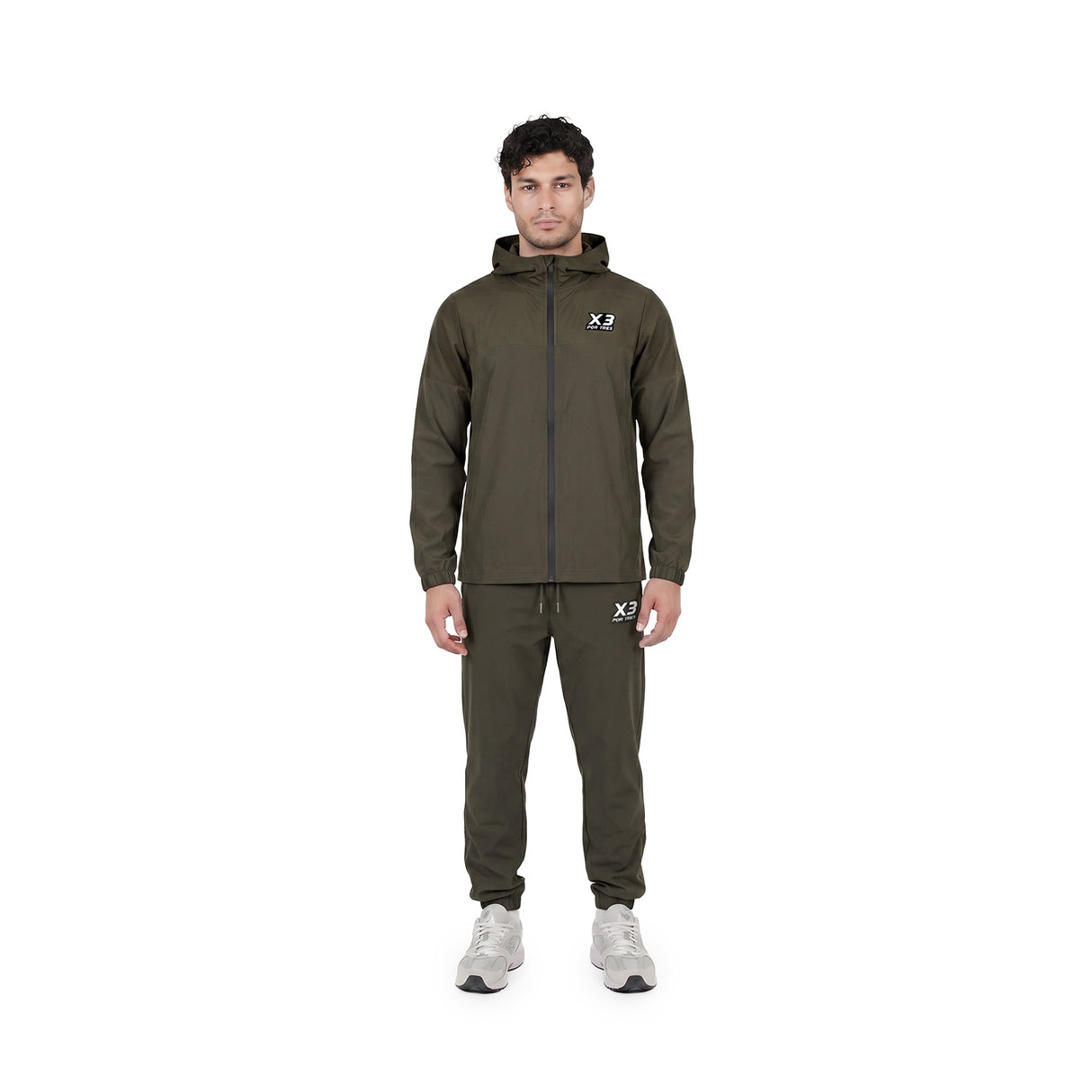 ALABAMA Verde militare- giacca full zip in nylon- mid season