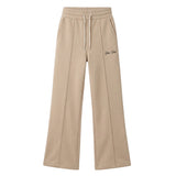 ALBERTA Beige - Pantalone felpa donna X3 Por Tres – modello a zampa