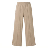 ALBERTA Beige - Pantalone felpa donna X3 Por Tres – modello a zampa