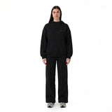 ALBERTA Nero - Pantalone felpa donna X3 Por Tres – modello a zampa